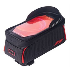 Велосумка Promend на верхнюю трубу рамы, черно-красная, ZBB-14P52N_BLK-RED, изображение  - НаВелосипеде.рф