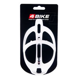 Флягодержатель велосипедный 4BIKE 045, пластик, белый, ARV000278, изображение  - НаВелосипеде.рф