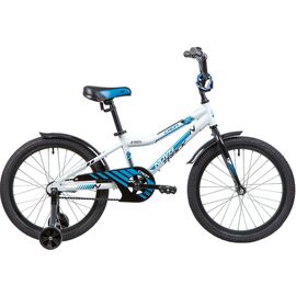 Детский велосипед NOVATRACK 20" CRON, белый, нет багажника, 2019, VX34080, изображение  - НаВелосипеде.рф