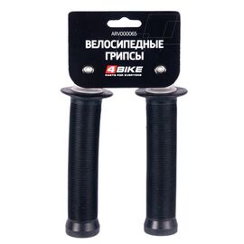 Грипсы велосипедные 4BIKE, 147 мм, черный, ARV000065, изображение  - НаВелосипеде.рф