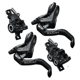 Тормоз велосипедный Magura MT Trail Sport Disc Brake - Set FW+RW-black/ mystic grey, комплект передний + задний, 2701389, изображение  - НаВелосипеде.рф