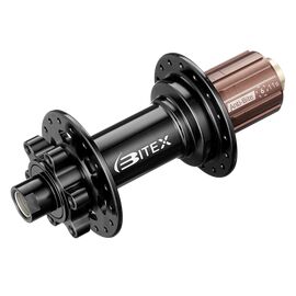 Втулка Bitex задняя чёрная для MTB BOOST, под сквозную ось 12x150 мм, MTR12-32H-12-150BK_ShST, изображение  - НаВелосипеде.рф