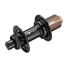 Втулка Bitex для MTB BOOST, задняя, под ось 12x148 мм, 28 спиц, CenterLock, черная, BX212R28H-12-148STBK_ShST, изображение  - НаВелосипеде.рф