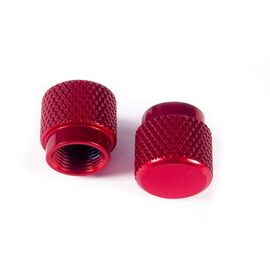 Колпачок для камер 4BIKE V38, AV, анодированный, алюминий, красный, ARV000294, изображение  - НаВелосипеде.рф