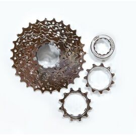 Кассета MONSOON CS8128C 8 скоростей дискретная 11-28T, хромированная, CS8128C, изображение  - НаВелосипеде.рф