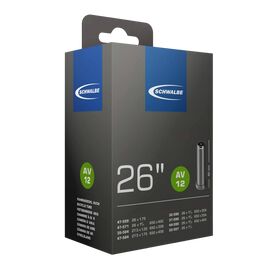 Велокамера Schwalbe AV12 ETRTO 32/47-559/597, под покрышку 26"-1.30/1.90, 140 г, автониппель 40мм, 10423340, изображение  - НаВелосипеде.рф