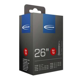 Велокамера Schwalbe SV12 ETRTO 32/47-559/597, под покрышку 26"-1.30/1.90, 140 г, велониппель 40мм, 10423343, изображение  - НаВелосипеде.рф