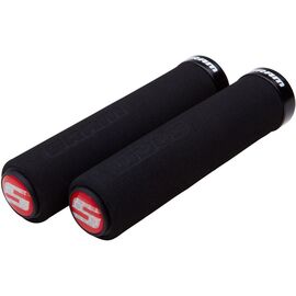 Грипсы велосипедные SRAM Locking Grips Foam, чёрные с чёрными кольцевыми зажимами, 00.7915.068.010, изображение  - НаВелосипеде.рф