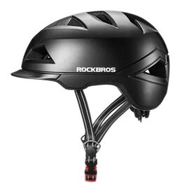 Велошлем ROCKBROS, городской, черный, RB_TS-56BK, изображение  - НаВелосипеде.рф
