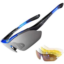 Очки велосипедные ROCKBROS 10007, линзы с поляризацией, голубой, RB_10007, изображение  - НаВелосипеде.рф