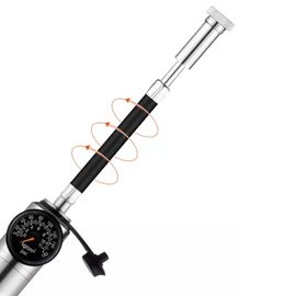 Насос велосипедный ROCKBROS, руной, со шлангом,  с манометром, 160 PSI, RB_HQ-67A-L03, изображение  - НаВелосипеде.рф