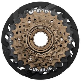 Трещотка Shimano TZ500, 7 скоростей, 14-28Т, с защитой, без упаковки, AMFTZ5007428CP, изображение  - НаВелосипеде.рф