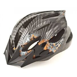 Велошлем подростковый Vinca sport, серый с рисунком, VSH 11, Вариант УТ-00001631: Размер: М (52-56 см), изображение  - НаВелосипеде.рф