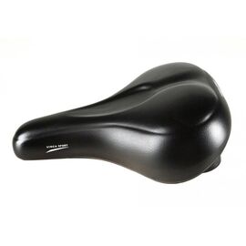 Седло велосипедное Vinca sport, комфортное, технология “вакуумные седла”, 248х200мм, черное, VS 6853, изображение  - НаВелосипеде.рф