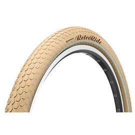 Велопокрышка Continental Retro RIDE Reflex, 26x2.2, 180TPI, кремовая, отражающая полоса, 100602, изображение  - НаВелосипеде.рф