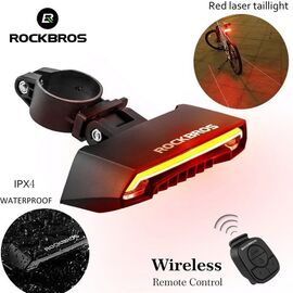 Велофонарь ROCKBROS, дистанционное управление поворотниками и стоп, USB, RB_LKWD-R1, изображение  - НаВелосипеде.рф