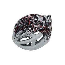 Шлем защитный STELS FSD-HL007 (in-mold), размер L (54-61 см), красно-белый, 600309, изображение  - НаВелосипеде.рф