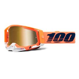 Веломаска 100% Racecraft 2 Goggle Coral / Mirror True Gold Lens, 50010-00018, изображение  - НаВелосипеде.рф