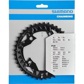 Передняя звезда Shimano DEORE/SLX, FC-M672, 40T, 3x10-speed, aluminium, HstNr =Y1NW98020, A176430, изображение  - НаВелосипеде.рф