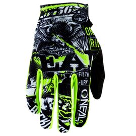 Велоперчатки подростковые O'Neal MATRIX Youth Glove ATTACK, black/neon yellow, 0391-205, Вариант УТ-00347439: Размер: L/6, Цвет: black/neon yellow, изображение  - НаВелосипеде.рф