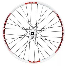 Колесо переднее МТБ, DT Swiss EX 1750, ось 110mm/20mm, под 6 болтов, цвет белый, DT FWEX175020/110mm white, изображение  - НаВелосипеде.рф