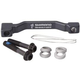 Адаптер дискового торомза Shimano SM-MA90-F203P/PM, FIXING BOLT(LONG X1, SHORT X1), WIRE X1, WAS, A210594, изображение  - НаВелосипеде.рф
