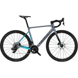 Шоссейный велосипед Wilier Zero SL Dura Ace Di2 Disc Cosmic SL32, 28", 24 скорости, серый/голубой, 2022, E315UD1GRAY, Вариант УТ-00348253: Размер: L (180-190 см), Цвет: Серый/олубой, изображение  - НаВелосипеде.рф