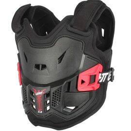Защита панцирь детский Leatt Chest Protector 2.5 Kids, Black/Red, размер OS, 2023, 5016100601, изображение  - НаВелосипеде.рф