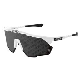 Велоочки SCICON, Aeroshade Kunken Monogram White Multimirror Silver, EY31110800, изображение  - НаВелосипеде.рф