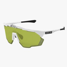 Велоочки SCICON, Aeroshade Kunken White Green Trail + Pink, EY31150800, изображение  - НаВелосипеде.рф