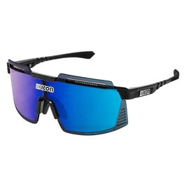 Велоочки SCICON, Aerowatt Foza Black Multimirror Blue + Rain Clear, EY38030200, изображение  - НаВелосипеде.рф