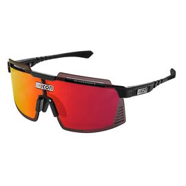 Велоочки SCICON, Aerowatt Foza Black Multimirror Red + Rain Clear, EY38060200, изображение  - НаВелосипеде.рф