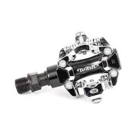 Педали велосипедные MTB Wilier SPD + шипы, 80*60 мм, серебристый, PD-SM01, изображение  - НаВелосипеде.рф