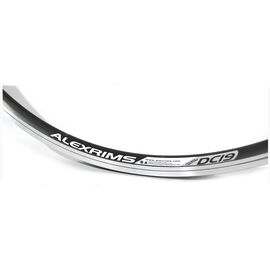 Обод 26", ALEXRIMS, алюминиевый, двойной, 36H, фрезерованный, индикатор износа, F/V, черный, DC19-(F/V)-26"-36, изображение  - НаВелосипеде.рф