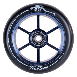 Колесо самоката Tech Team 6RT 110x24 мм, алюминий, тип PU: HR, подшипники ABEC 9 (синий, NN004046) 620181, изображение  - НаВелосипеде.рф