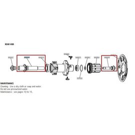 Ось задней втулки Mavic Deemax Ust, M40739, изображение  - НаВелосипеде.рф
