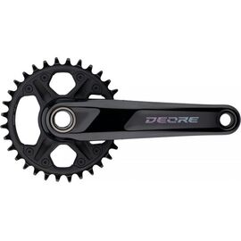 Система Shimano FC-M6120-1, DEORE, FOR REAR 12-SPEED, 2-PCS FC, 170MM, 30T W/O CG, W/O BB PARTS, A253343, изображение  - НаВелосипеде.рф