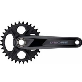Система Shimano FC-M6120-1, DEORE, FOR REAR 12-SPEED, 2-PCS FC, 170MM, 32T W/O CG, W/O BB PARTS, F, A253344, изображение  - НаВелосипеде.рф