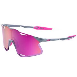 Очки велосипедные спортивные 100% Hypercraft Gloss Light Grey / Purple Multilayer Mirror Lens, 60000-00014, изображение  - НаВелосипеде.рф