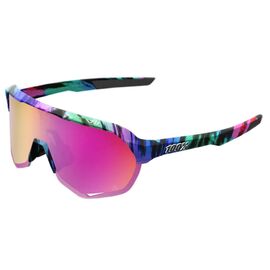 Очки велосипедные спортивные 100% S2 Peter Sagan Le Soft Tact Tie Dye / Purple Multilayer Mirror Lens, 60006-00016, изображение  - НаВелосипеде.рф