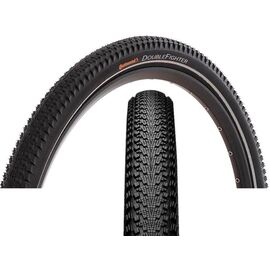 Покрышка Continental, Tires, Double Fighter III, 24x1,75 (47-507), wired, colour: black Reflex, Sport, weight, A229552, изображение  - НаВелосипеде.рф