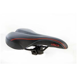 Седло Vinca Sport комфортное черное, 260*170мм, VS 6183 black, изображение  - НаВелосипеде.рф