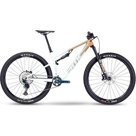 Велосипед MTB (двухподвесный) BMC Fourstroke LT ONE Shimano SLX Sand/White, M, 2023, FSLTOne, изображение  - НаВелосипеде.рф