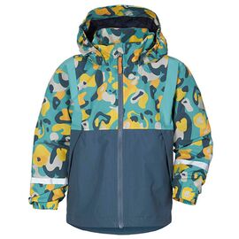 Куртка детская Didriksons BLOCK KIDS JKT 849, голубые пузыри, 504009, Вариант УТ-00352386: Рост: 100, Цвет: голубые пузыри, изображение  - НаВелосипеде.рф