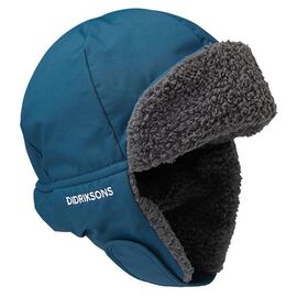 Шапка детская DIDRIKSONS BIGGLES KID'S HAT 445, голубая бездна, 504374, Вариант УТ-00352881: Размер: 50, Цвет: голубая бездна, изображение  - НаВелосипеде.рф