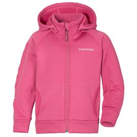 Толстовка детская DIDRIKSONS CORIN KIDS JKT 667, неоновый розовый, 504117, Вариант УТ-00352993: Рост: 100, Цвет: Неоновый розовый, изображение  - НаВелосипеде.рф