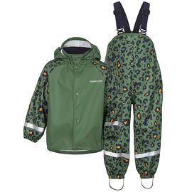 Костюм детский DIDRIKSONS SLASKEMAN KID'S PR SET 858, зеленый леопард, 504123, Вариант УТ-00353057: Рост: 100, Цвет: Зеленый леопард, изображение  - НаВелосипеде.рф