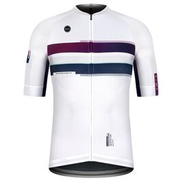 Веломайка GOBIK CX PRO UNISEX BERRY STREAK, короткий рукав, белый/фиолетовый, 10-01-001-177, Вариант УТ-00353358: Размер: L, Цвет: Белый/фиолетовый, изображение  - НаВелосипеде.рф