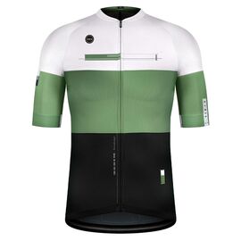 Веломайка GOBIK CX PRO UNISEX FERN, короткий рукав, белый/зеленый/черный, 10-01-001-178, Вариант УТ-00353361: Размер: L, Цвет: Белый/зеленый/черный, изображение  - НаВелосипеде.рф