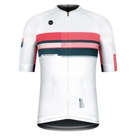 Веломайка GOBIK CX PRO UNISEX PINK STREAK, короткий рукав, белый, 10-01-001-176, Вариант УТ-00353364: Размер: L, Цвет: белый, изображение  - НаВелосипеде.рф